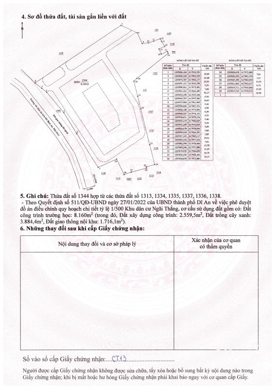 Giấy chứng nhận quyền sử dụng đất the gió